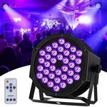 Black Light,Stage Par Light 36LED UV Black Lights DMX/Remote Control for Disco,Wedding,Party, Halloween, Music Show, Body Painting Glow