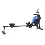 Sunny Health & Fitness Water Rowing Machine with High Dynamic Resistance Vertical Tank, Full Body Workout Exercise Equipment for Home Fitness, Free SunnyFit App Connectivity