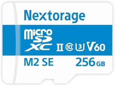Nextorage Japanese Manufacturer UHS-II Micro SD Card 256GB microSDXC U3 V60 Max. Read Speed 280MB/s Max. Write Speed 190MB/s NX-M2SE256G microSD Card