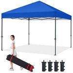 COOSHADE Durable Easy Pop Up Canopy Tent 8X8Ft(RoyalBlue)