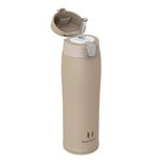 Super Sparrow Water Bottle with Straw - Stainless Steel Travel Mug - 500ml - BPA Free Sports Water Bottle - Insulated Metal Flask - Leakproof Water Bottles for Sports, Travel, Work