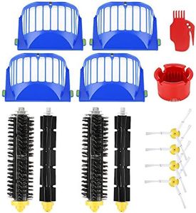 Isincer Accesorios de Repuesto para iRobot Roomba Serie 600 605 615 616 620 621 630 635 650 652 660 665 680 690 695, Cepillos y filtros de Repuesto con Tornillos para Robot Aspirador