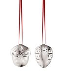 Georg Jensen 1 x Christmas Decoration, Palladium Plated Brass, Silver, One Size