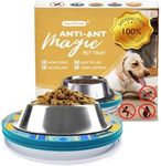 SoulThink® Ant Proof Cat Dog Bowl Tray - SoulThink x Simone Miller 2024 Collaboration Pet Food Dish Indoor No Chemical No Water Needed Different from Traditional Ant Trap (Mountain Totem)