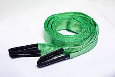 Diversity Wrap Cargo Lifting Sling (1m x 60 m)- Heavy Duty Polyester Cargo Webbing Strap | EN 1492-1 Standard 2000kg Lift Sling | Double Layered Weather Resistant Lifting Straps- Neon Green