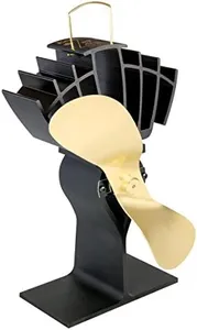 Caframo Limited Wood Stove Fan, Gold Blade