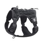 Auroth Tactical Dog Harness for Small Medium Large Dogs No Pull Adjustable Pet Harness Reflective K9 Working Training Easy Control Pet Vest Military Service Dog Harnesses