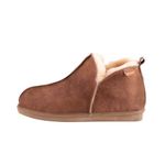 Shepherd of Sweden - Annie Sheepskin Slippers - Women - 100% Real Sheepskin - Comfort - Soft and Warm - Fluffy - Antique cognac - 6.5 UK