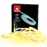 HAVELLS Flexion Plug n Play 5m LED Rope Light 96LED/Meter Strip | Warm White 3000K| Waterproof IP65 Certified Festive Light | 5M - Outdoor Lights for Balcony Decor, Home Decor & Interior Decor