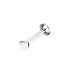 BodyJewelryOnline Internally Threaded Heart Labret Monroe 16g - 10mm