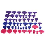 KIMISS 52pcs Car Dent Puller Tabs Car Dent Suction Cup Puller Car Dent Remover Puller Paintless Dent Repair Kit Car Dent Puller Glue Tabs Suction Cup 18 Pcs Blue 10 Pcs Red 24 Pcs Purple