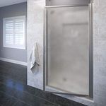 Basco Sopora 27.25- 29 in. Width, Pivot Shower Door, Obscure Glass, Brushed Nickel Finish