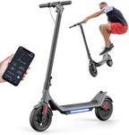 Smart Electric Scooter - Max 15.5/18.6mile Range, 9" Pneumatic Tire, 15.5mph Power by 250W/350W Moter, 220/250/265lbs, APP Digital Display and Cruise Control Foldable Escooter for Adult - A6003