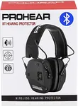 PROHEAR 030 Bluetooth 5.4 Electronic Shooting Ear Protection Earmuffs, Noise Reduction Sound Amplification Hearing Protector for Gun Range and Hunting,Gifts for Women Man - Black