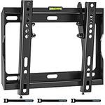 BONTEC Low Profile TV Wall Mount Bracket for Most 17-45 inch LED/LCD/OLED Plasma Flat Screen TVs, Ultra Slim Tilt Wall Mount up to 30kg, Max VESA 200x200mm, Bubble Level and Cable Ties Included