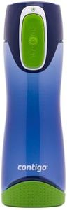Contigo Swish Autoseal Water Bottle, Large BPA Free Drinking Bottle, Leakproof Gym Bottle, Ideal for Sports, Running, Bike, Running, Hiking, 500 ml, Cobalt