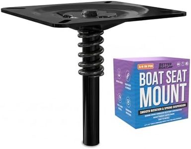 Boat Seat Pin Mount, Pedestal Pin Seat with Spring, Swivel Base for Jon and Bass Boats, Shock Post Stand, Compatible with Pole Seating