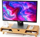 Homerays Bamboo Monitor Stand Riser