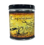 Espresso Scented Tin Candle, Up to 100 Hours of Burn Time with Specialty Blended Soy & Paraffin Wax | Our Own Candle Company, 13 Ounce