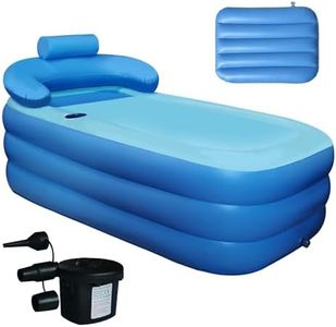HotMax Inflatable Bathtub Adults with Electric Air Pump and Bath Pillow for Shower, SPA and Apartment, Freestanding Blow Up Portable Foldable Bathtub Adults, Remove Daily Dirt and Enjoy A Better Life