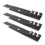 Ecreban GY20852 Mower Blades Fit for John Dee re 48" Deck, GX21784 Gator Mulching Blades Compatible with John Dee re 48in Lawn Tractor D140 D150 D160 D155, Replace for GX21786 AM141035, 3 Pack