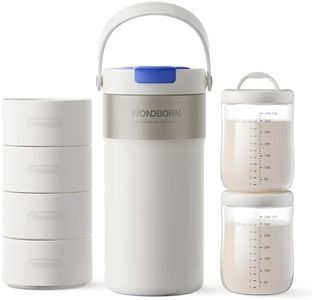 WONDBORN Portable Breast Milk Cooler, 4 Ice Rings, 360°Cooling with Vacuum Lid, Safe Chill for 30H+, 22oz Large Capacity with 2 Bottles, Rapid Chill to 40℉, Extra Wide Opening, Ideal for Work & Travel