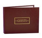 Hortense B. Hewitt Wedding Accessories Guest Book, Burgundy, 7.5-Inches X 5.75-Inches