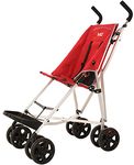 MobiQuip XL Pushchair, Special Needs Buggy, Disability Pushchair for Older Child, Larger Size Pushchair, Easy Folding System for Transportation, Lightweight Aluminium Frame, Red