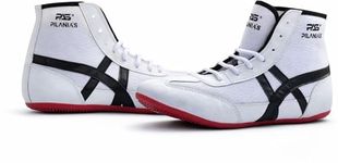 Pilania's Kabaddi, Kho Kho, Wrestling and Boxing Shoes Suitable for Boys,Girls,Men and Women White,Black