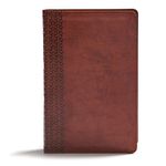 CSB Everyday Study Bible, British Tan LeatherTouch: Black Letter, Study Notes, Illustrations, Aricles, Easy-To-Carry, Ribbon Marker, Easy-To-Read Bible Serif Type