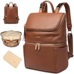 Yomiky Leather Diaper Bag Backpack 