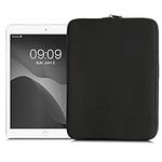 kwmobile Neoprene Pouch Compatible with 12,4"-12,9" Tablet - Universal Sleeve Case Cover with Zipper for Tablet - Black