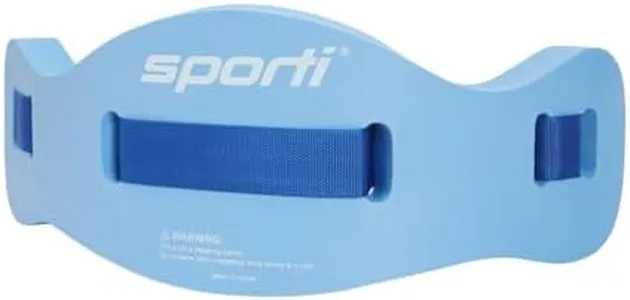 Sporti Swim Belts, Swim Float Jogbelt with Adjustable Belt for Water Fitness Exercises, Swimming Trainer Flotation Belt - Blue - L/XL