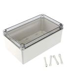 YXQ 250x150x100mm ABS Junction Box w PC Transparent Cover Waterproof Project Enclosure Case Outdoor (10 x 6 x 4 inches)