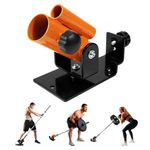 Yes4All Deluxe T-Bar Row Platform – Full 360° Swivel & Easy to Install – Fits 1” Standard and 2” Olympic Bars (Orange)