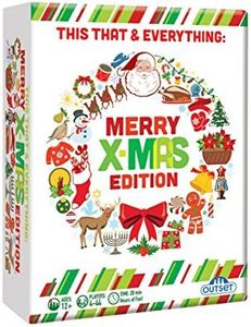 This That and Everything Party Game - Merry Christmas Edition - easy to learn, fast paced trivia card game containing 100 cards - great Christmas family game for kids and adults ages 12 and up