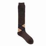 Men's Platinum Woolen Long Socks - Brown