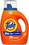 Tide Laundry Detergent Liquid, Original Scent, 25 Loads, Works on 100% of Common Stains, Laundry Soap, Liquid Laundry Detergent, 1.06L