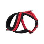 Company of Animals HALTI Comfy Harness, Size X-Small, Lightweight Fleece-Lined Reflective & Adjustable Dog Harness, Front & Back Ring , Great for Puppy Walks, Sizes for Small, Medium & Large Dogs,Red