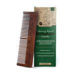 Organic B Rosewood widetooth Comb for women & men for hair growth and curly hair, Sheesham better than neem, bamboo comb with higher durability and anitfungal properties