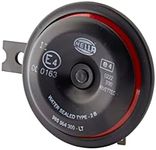 HELLA Signal Horn - STYLE HORN S90 - 12V - 111dB(A) - Frequency Range: 415Hz - High Tone - Electric - Housing Colour: Red/Black - Flat Plug-in Connector - Quantity: 1 - 3AL 922 000-951