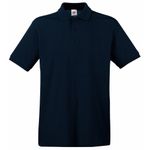 Fruit Of The Loom Men’s Polo Shirt in 100% Cotton, mens, dark blue, S