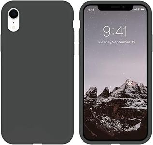 ZVastt Compatible with iPhone XR Case, iPhone XR Phone Case Liquid Silicone Gel Rubber Slim Soft Anti-Scratch Durable Microfiber Lining Shockproof Protective Cases Cover iPhone XR 6.1", Space Grey