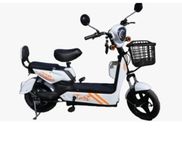 BEAM Fat Tyre Electric Scooter With Wheel Size 10" Sturdy 250W Motor Dual Suspension Dual Drum Brakes City Bicycle With 55 Kms Range (White),Adult