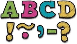 Teacher Created Resources Bold Block 3" Magnetic Letters, Chalkboard Brights (77212.0)