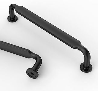 Asidrama 10 Pack 6.3 Inch(160mm) Matte Black Kitchen Cabinet Handles, Cabinet Pulls Kitchen Cabinet Hardware for Cupboard Drawer Pulls