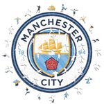 Iconic Puzzles, 100% eco-sustainable wooden puzzle with official license - Manchester City Logo, size S, 150 pieces