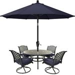MASTERCANOPY Patio Umbrella for Outdoor Market Table -8 Ribs (9ft,Navy Blue)