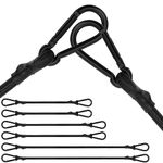 Bungee Cords with Carabiner, 6 Pack Long Heavy Duty Carabiner Bungee Cord Assorted Size 36" 48" 72", Extra Strong Black Bungee Straps with Carabiner Hooks for Camping, Tarps, Bike Rack, Tent, Car