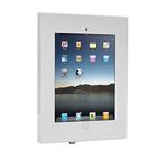 Pyle Anti-Theft Tablet Security Case Holder - 11 Inch Metal Heavy Duty Vesa Wall Mount Tablet Kiosk w/Lock and Key, Landscape/Portrait Mounting, for iPad 2, 3, 4, Air, Air 2 Tablets - PSPADLKW08W